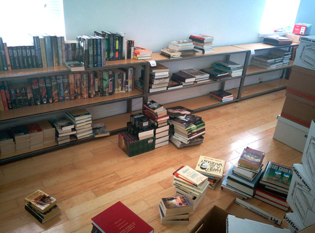 Finished bookshelves